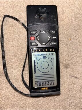 Vintage Garmin GPS 12XL Handheld Navigator in Black- GPS 12 XL